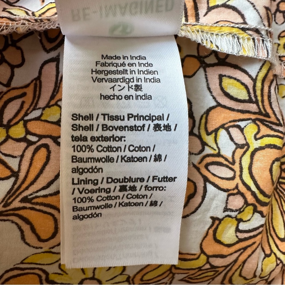 J Crew Collection Smocked Cross Back Dress in Medallion Floral Midi - Picture 8 of 8